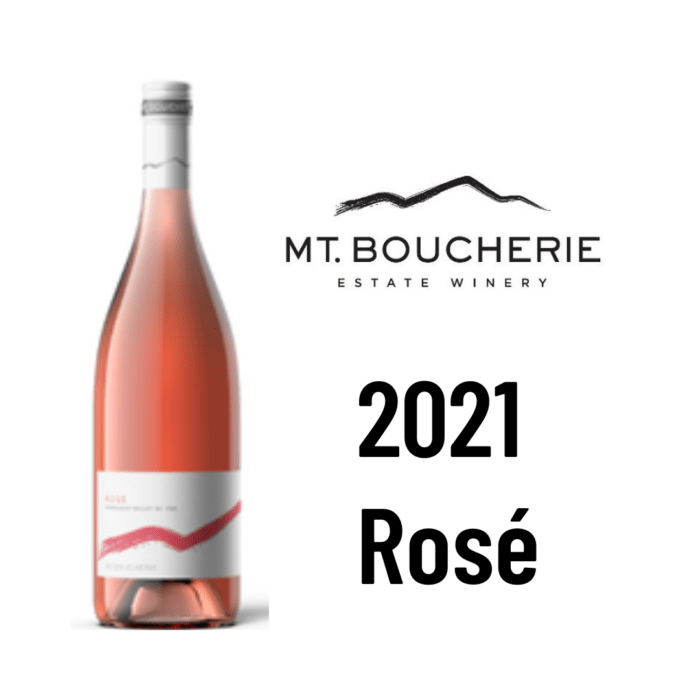 Bottle of 2021 Mt. Boucherie Estate Winery 2021 Rosé